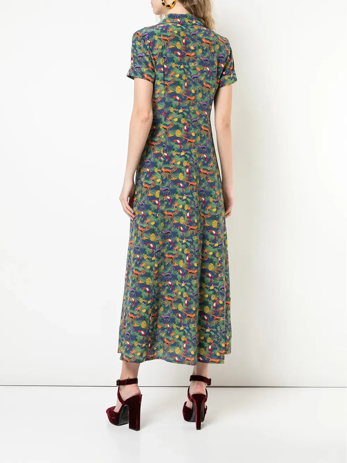 Lhd モンキー柄シャツドレス - 画像4