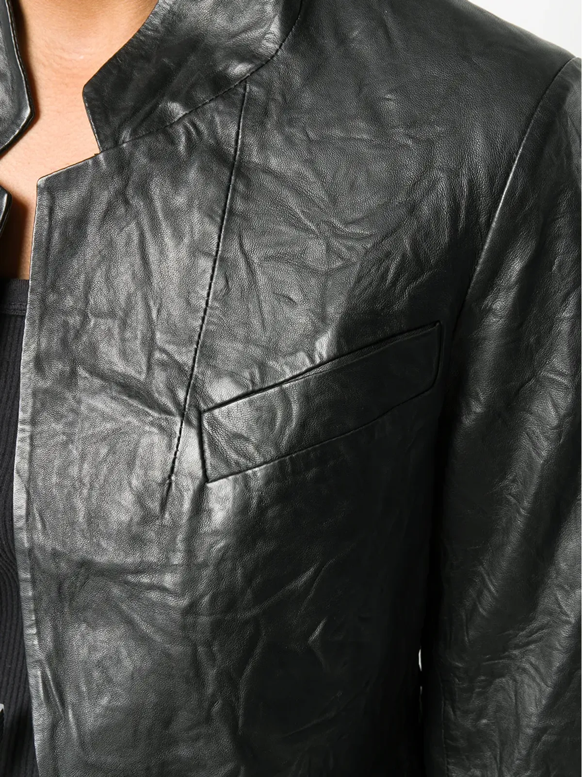 Zadig&Voltaire 皺加工レザー ジャケット - 画像5