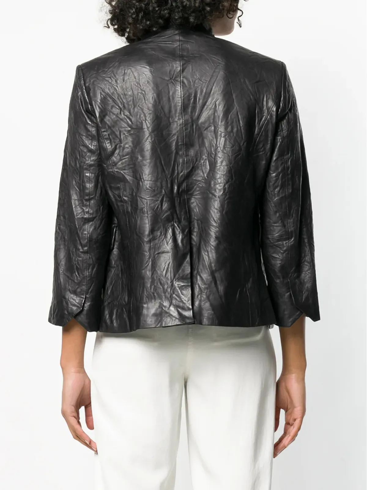 Zadig&Voltaire 皺加工レザー ジャケット - 画像4