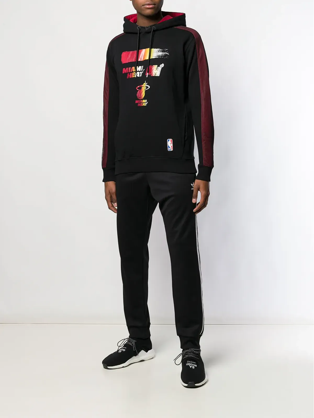 COUNTY OF MILAN Marcelo Burlon x NBA Miami Heat フード付きパーカー - ブラック - 画像2