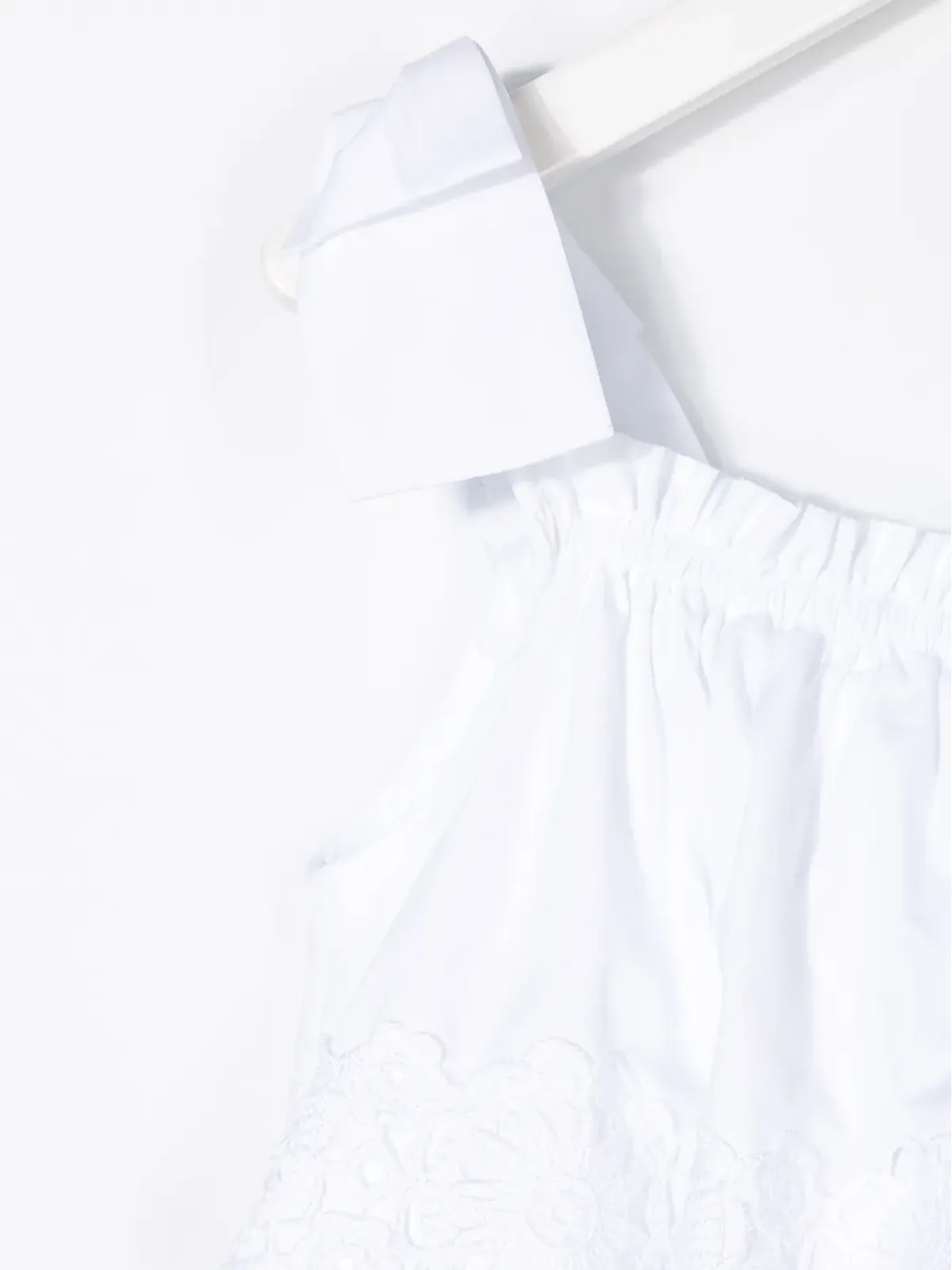 Dolce & Gabbana Kids ノースリーブ・フリルトップ - ホワイト - 画像3