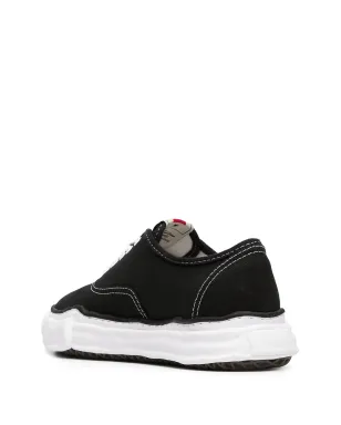 Maison MIHARA YASUHIRO Baker canvas low-top sneakers - Black - サムネイル5
