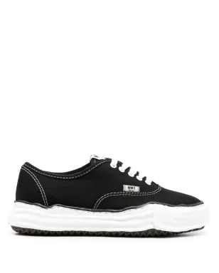 Maison MIHARA YASUHIRO Baker canvas low-top sneakers - Black - サムネイル2