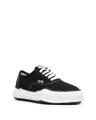 Maison MIHARA YASUHIRO Baker canvas low-top sneakers - Black - サムネイル3