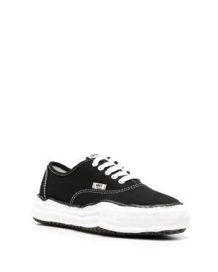 Maison MIHARA YASUHIRO Baker canvas low-top sneakers - Black - サムネイル4