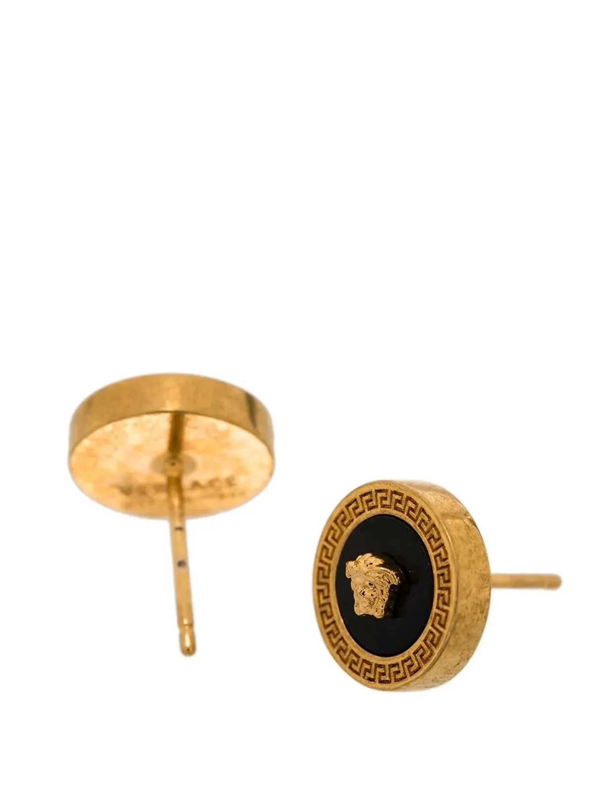 Versace メデューサ エナメル スタッドピアス - ゴールド - 画像3