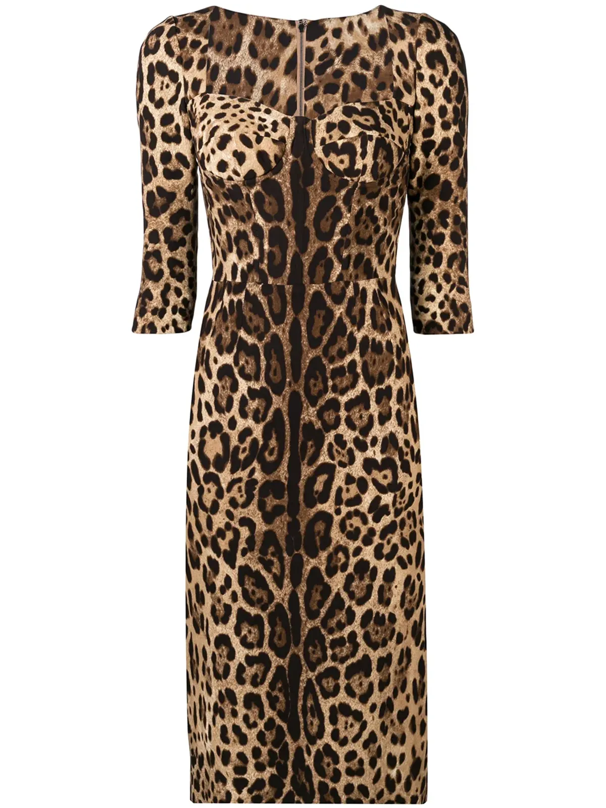 Dolce & Gabbana ヒョウ柄ミディドレス - 画像1