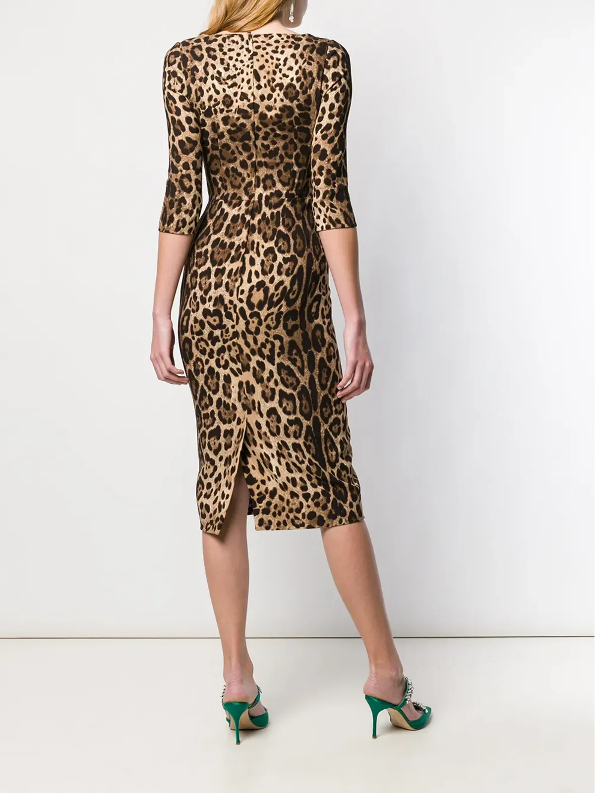 Dolce & Gabbana ヒョウ柄ミディドレス - 画像4
