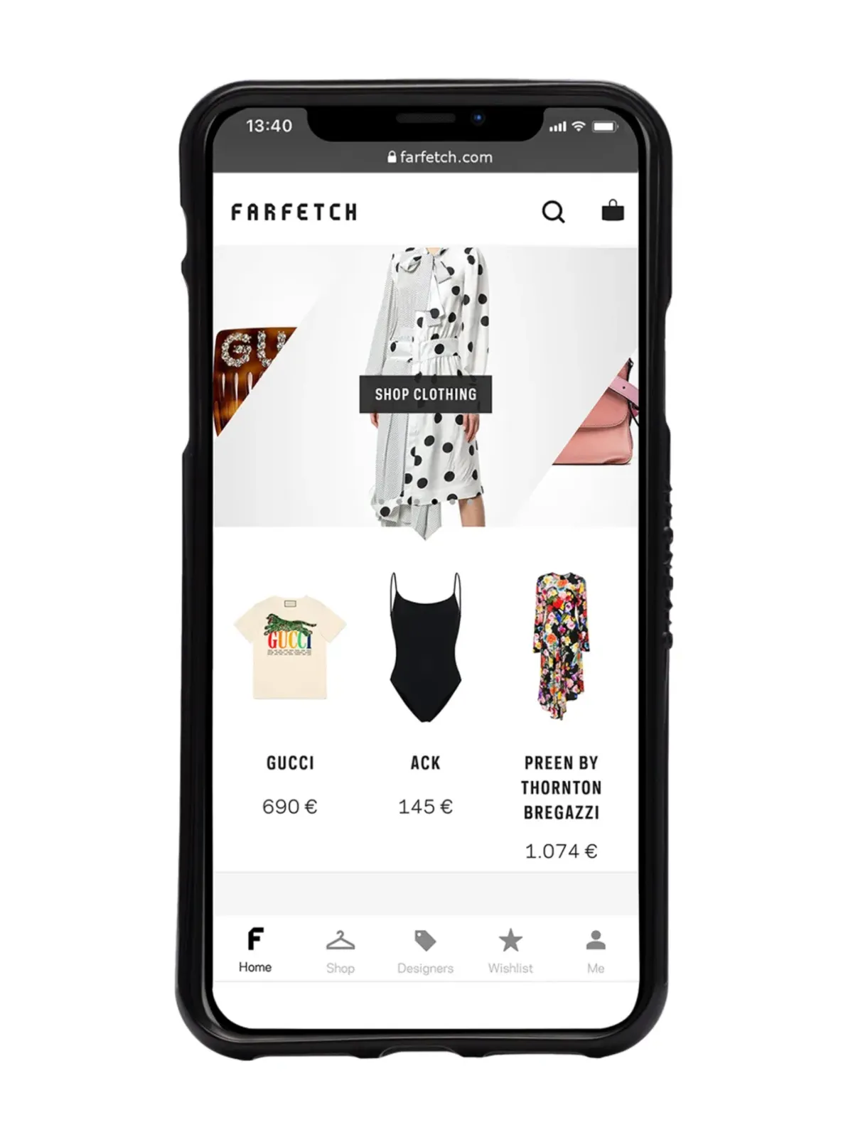 Givenchy ブラックとホワイトのフェードロゴプリント iPhone X ケース - 画像2