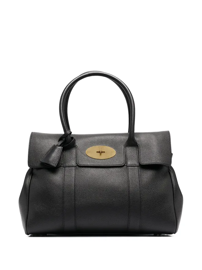Mulberry Mulberry Bayswater front-flap closure tote bag - Blackの商品画像