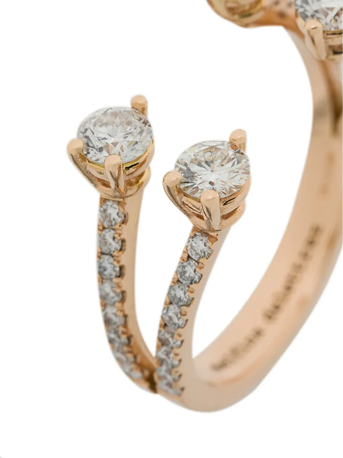 Delfina Delettrez Dots Diamond pave リング - 画像3