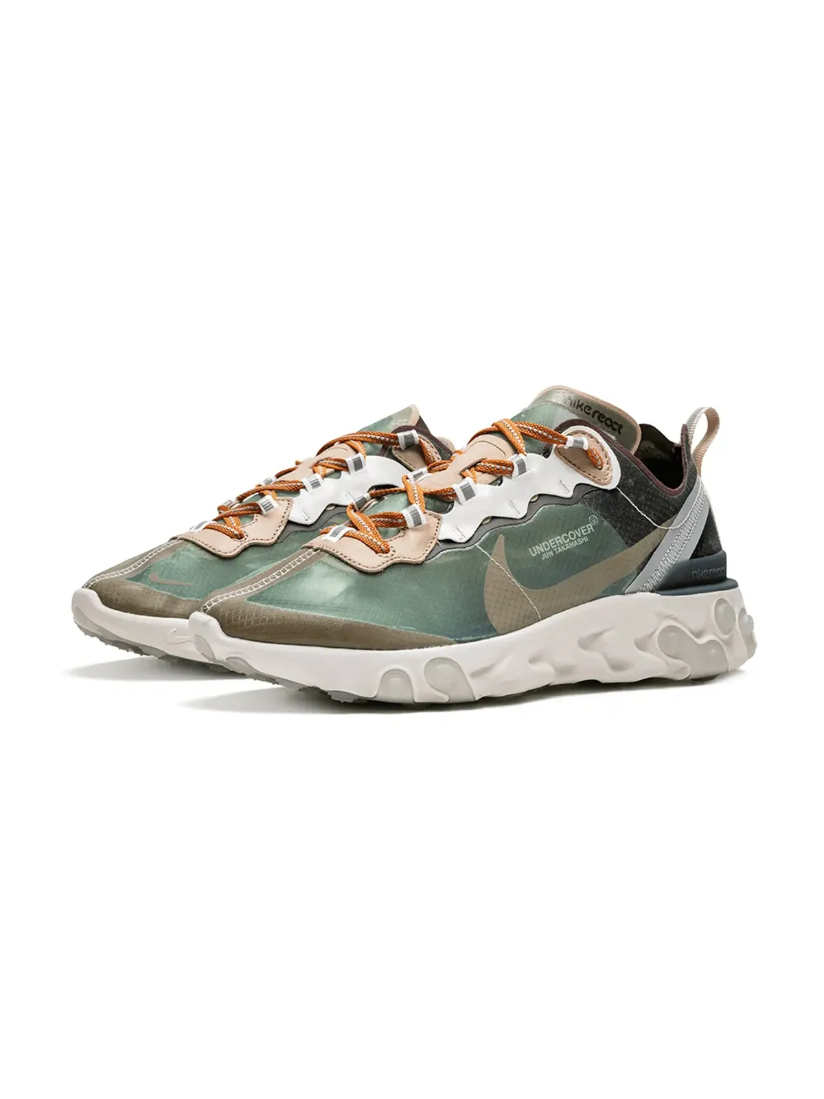 Nike x Undercover React Element 87 'Green Mist' sneakers - 画像2