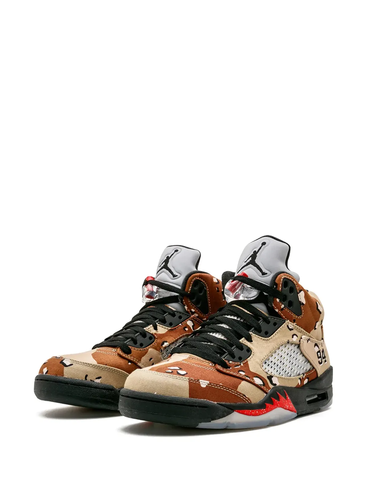 Jordan エアジョーダン5 レトロ Supreme カモ柄 スニーカー - 画像2