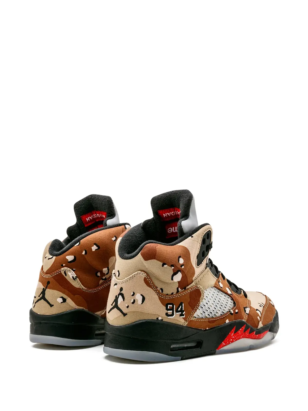 Jordan エアジョーダン5 レトロ Supreme カモ柄 スニーカー - 画像3