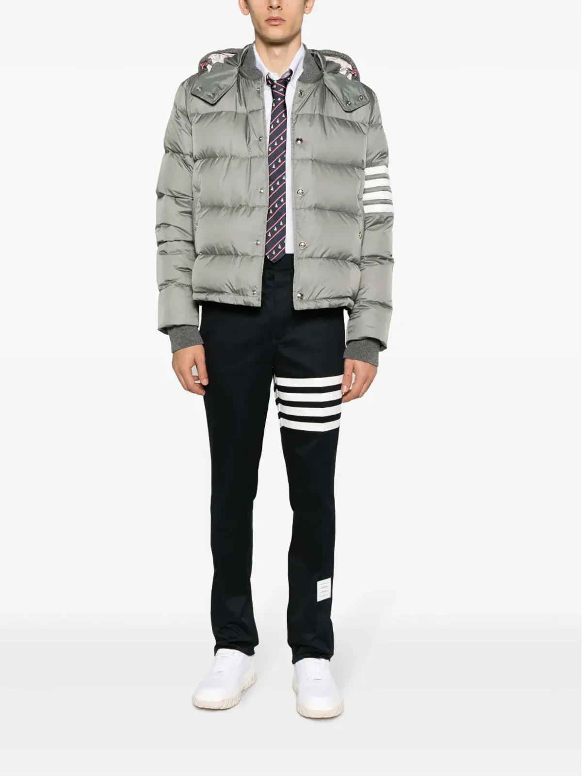 Thom Browne 4-Bar ボンバー ジャケット - 画像2