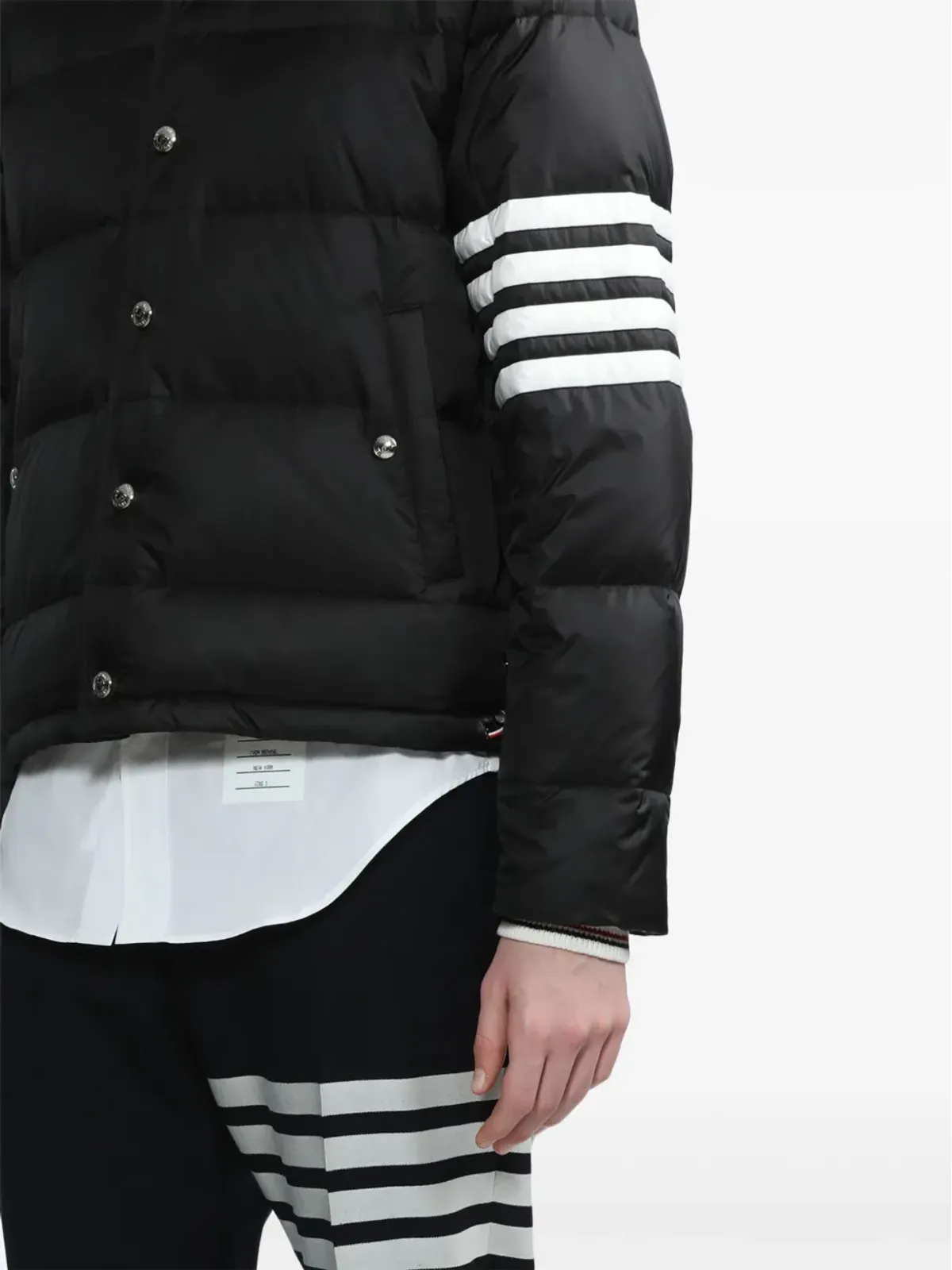 Thom Browne 4-Bar フード付きダウンジャケット - 画像5