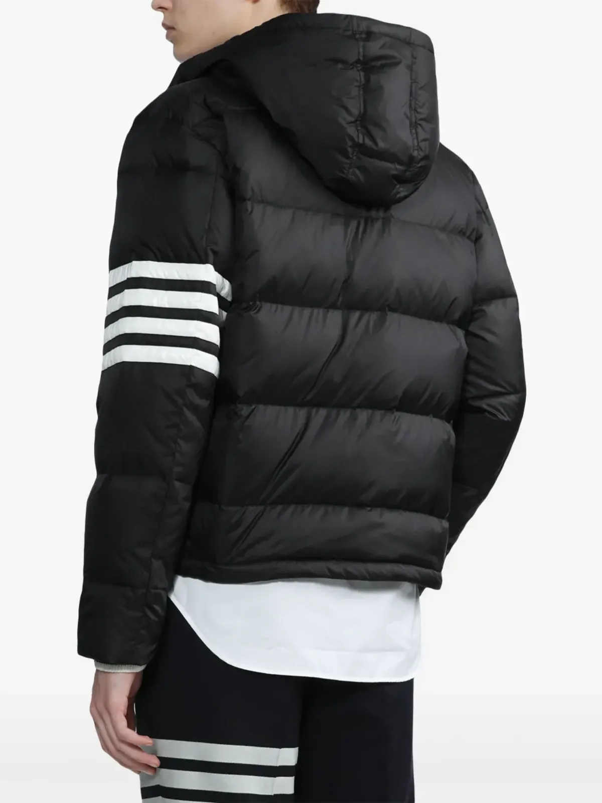 Thom Browne 4-Bar フード付きダウンジャケット - 画像4