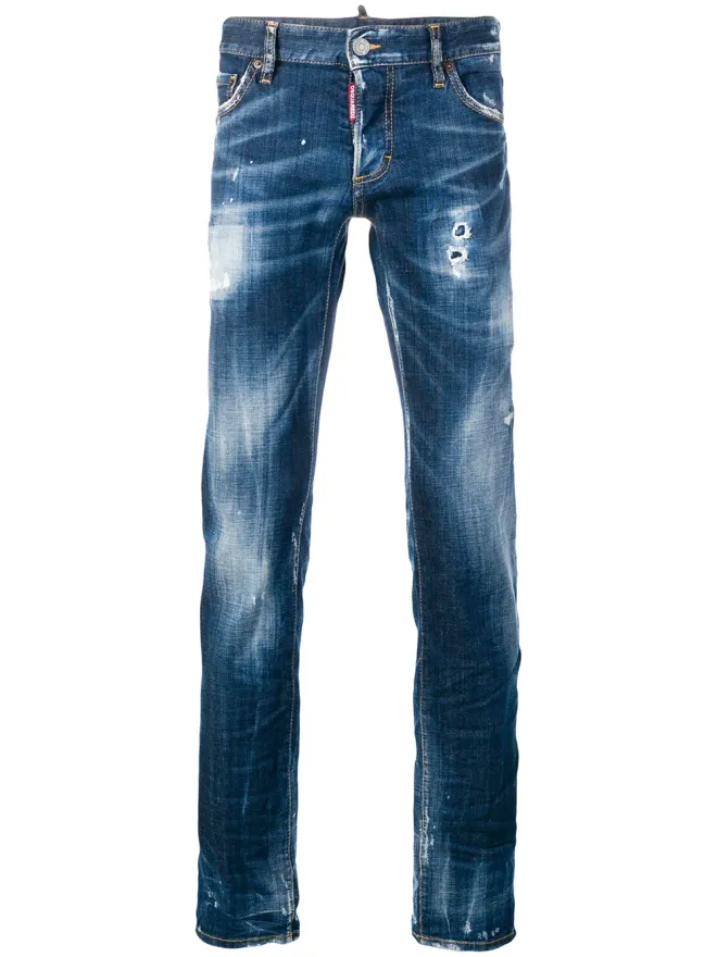 Dsquared2 DSQUARED2 Clement ダメージデニムジーンズ（ブルー）の商品画像