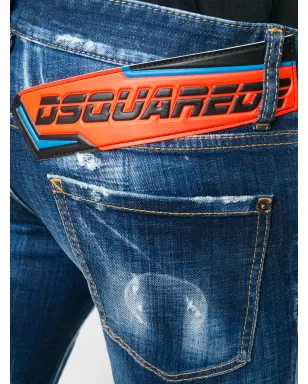 DSQUARED2 Clement ダメージデニムジーンズ（ブルー） - サムネイル5