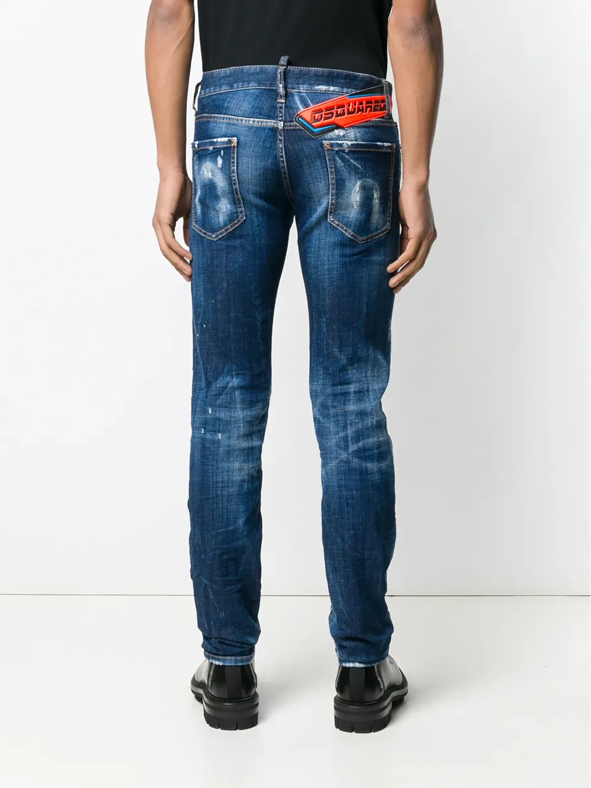 DSQUARED2 Clement ダメージデニムジーンズ（ブルー） - 画像4