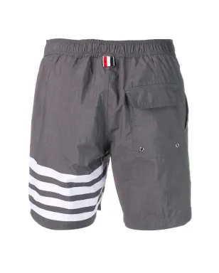 Thom Browne 4バー・ソリッド・テック・スイムショーツ - グレー - サムネイル2
