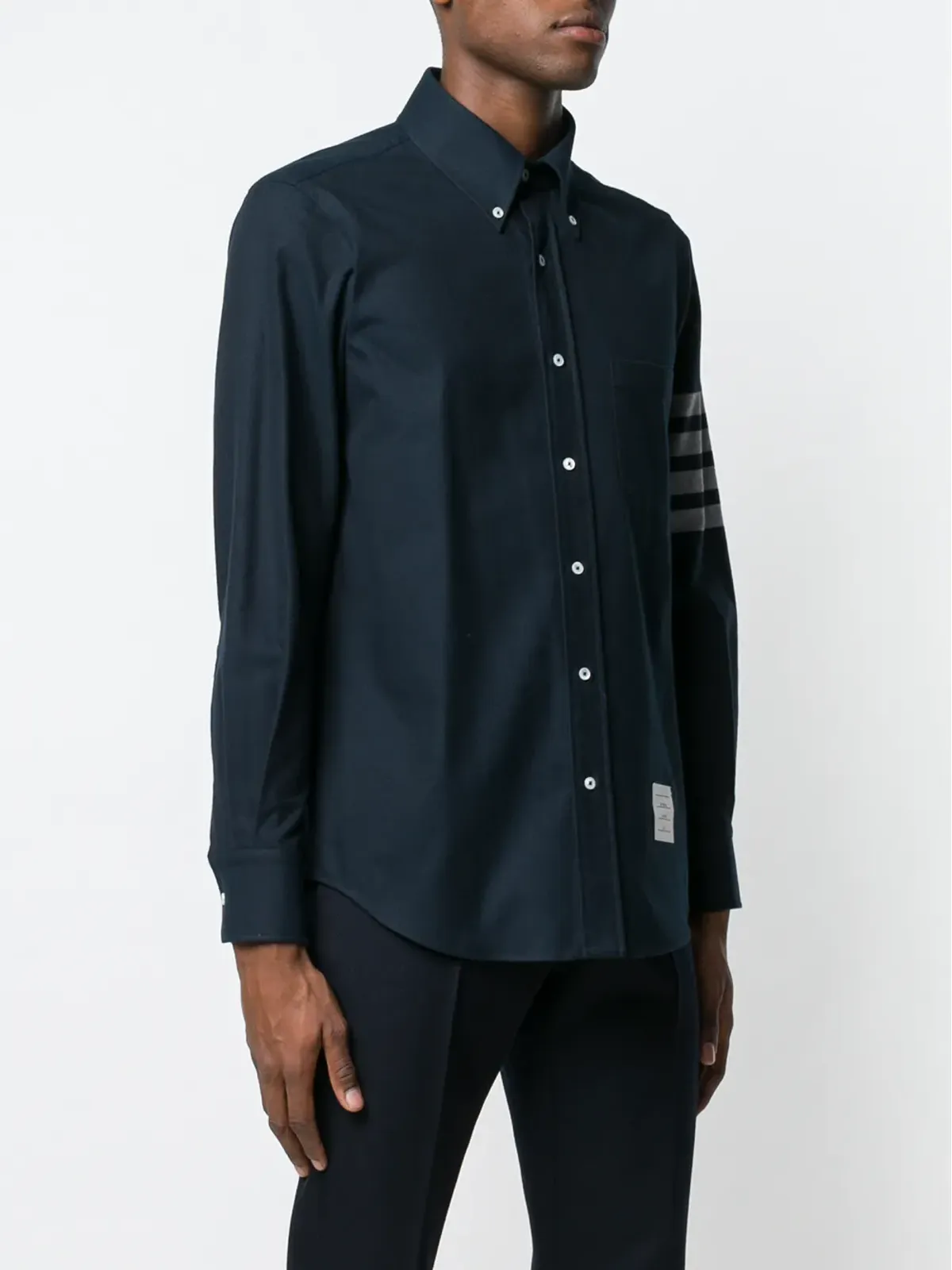 Thom Browne 4バー・ソリッドRWBストライプシャツ - ブルー - 画像3