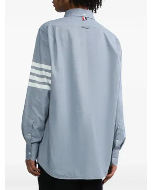 Thom Browne ボタンダウンシャツ 4-Bar - サムネイル4