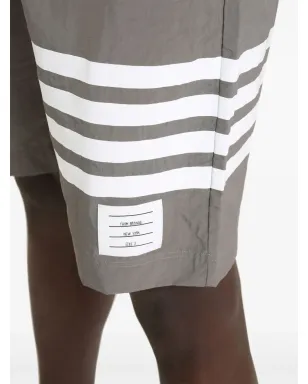 Thom Browne 4-bar swim shorts - Grey - サムネイル5