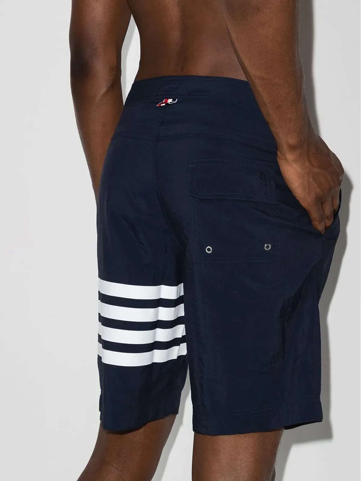 Thom Browne 4-bar Swim Tech ボードショーツ - 画像3