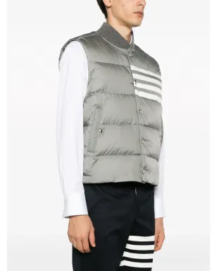 Thom Browne 4-bar マットナイロン ダウン ベスト - サムネイル3