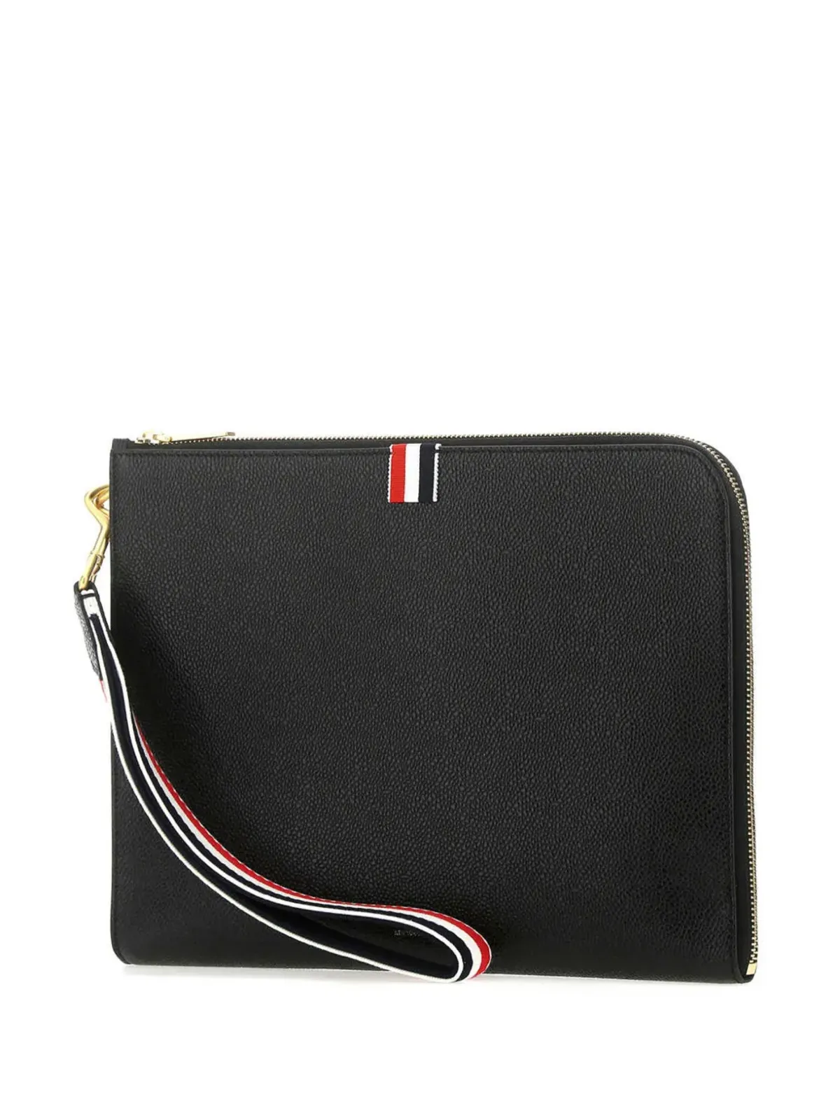 Thom Browne RWBストラップ付きガセットクラッチ - 画像3