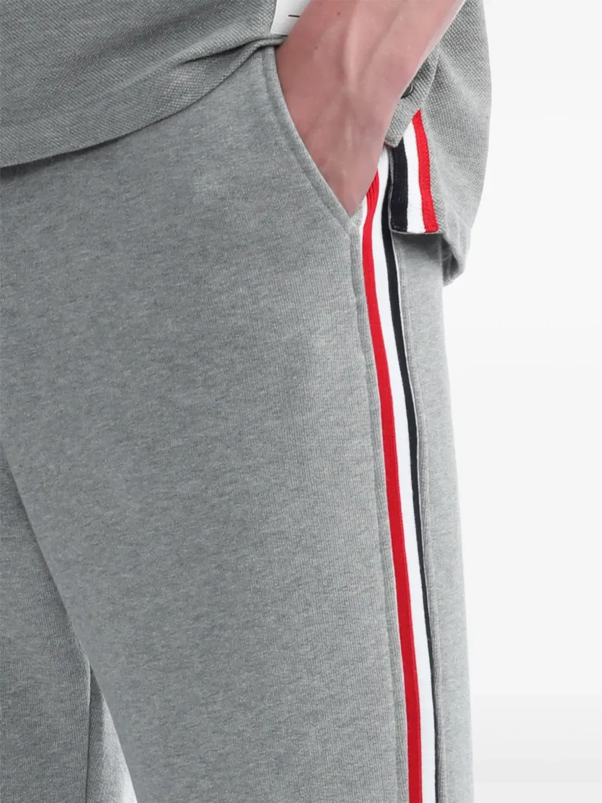 Thom Browne RWBストライプ・トリム トラックパンツ - グレー - 画像5