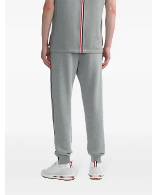 Thom Browne RWBストライプ・トリム トラックパンツ - グレー - サムネイル4