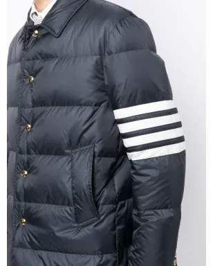 Thom Browne 4バー マットナイロン バルカラー オーバーコート - サムネイル5