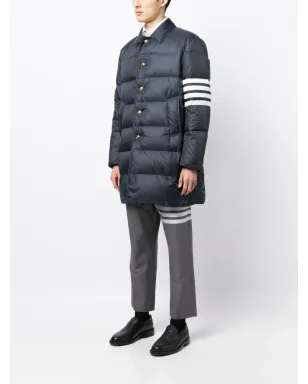 Thom Browne 4バー マットナイロン バルカラー オーバーコート - サムネイル3