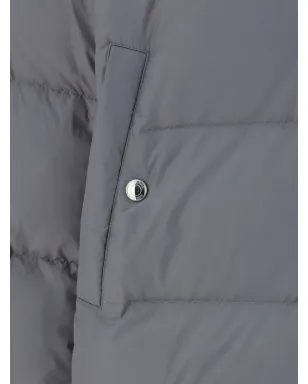 Thom Browne 4-Barダウンフードコート グレー - サムネイル4