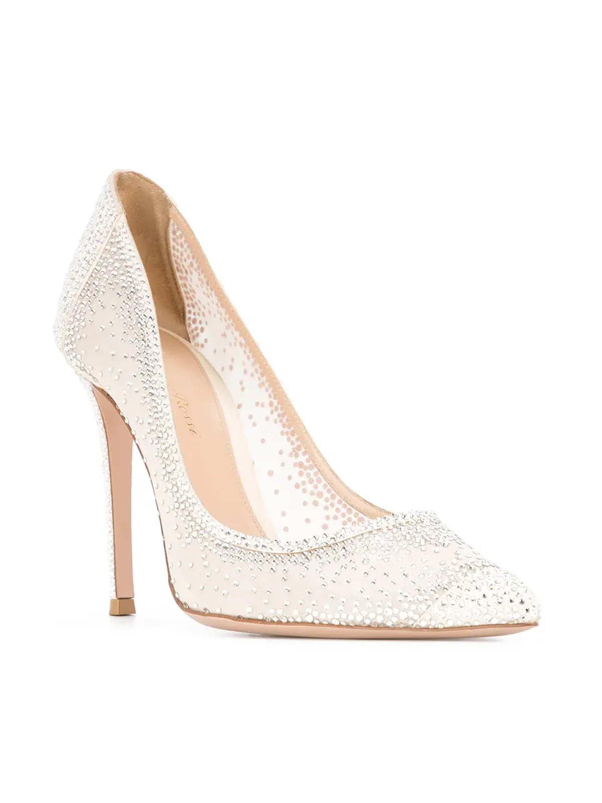 Gianvito Rossi Rania エンベリッシュド パンプス - ホワイト - 画像2