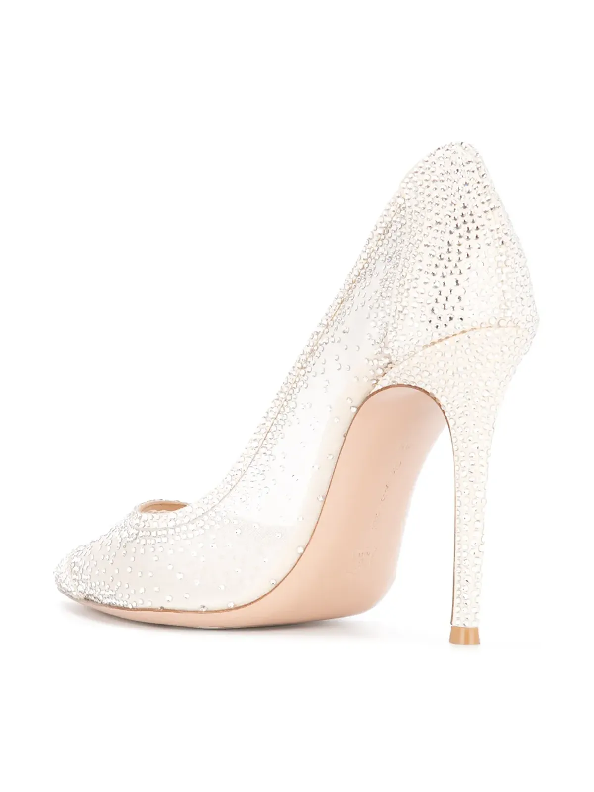 Gianvito Rossi Rania エンベリッシュド パンプス - ホワイト - 画像3