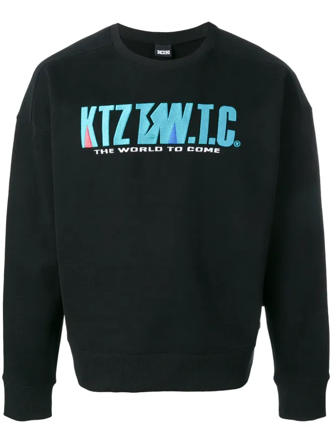 KTZ KTZ マウンテンレター刺繍スウェット - ブラックの商品画像