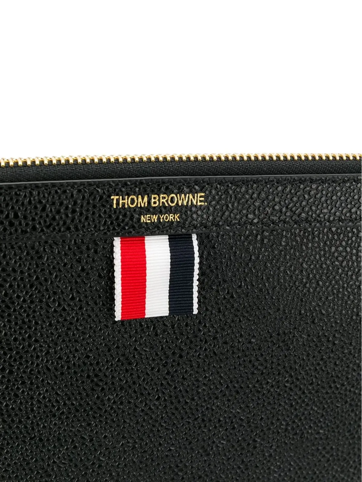 Thom Browne グログランリボン-トリム ポーチ - 画像4