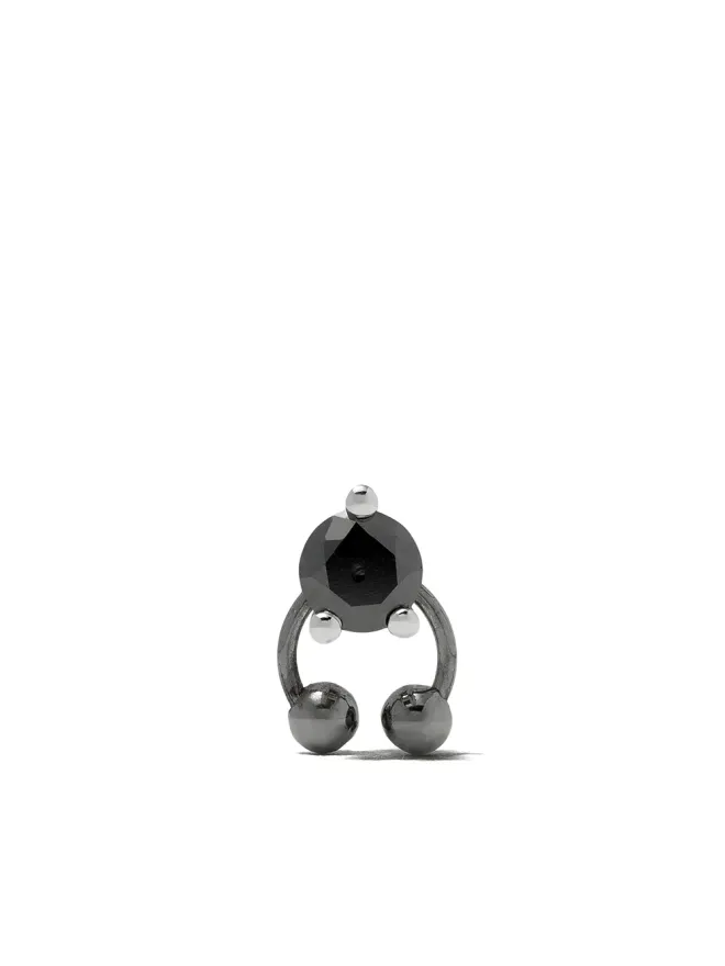 Delfina Delettrez Delfina Delettrez 18ktホワイトゴールド製 ツーインワン ピアス - ブラックダイヤモンド スタッドの商品画像