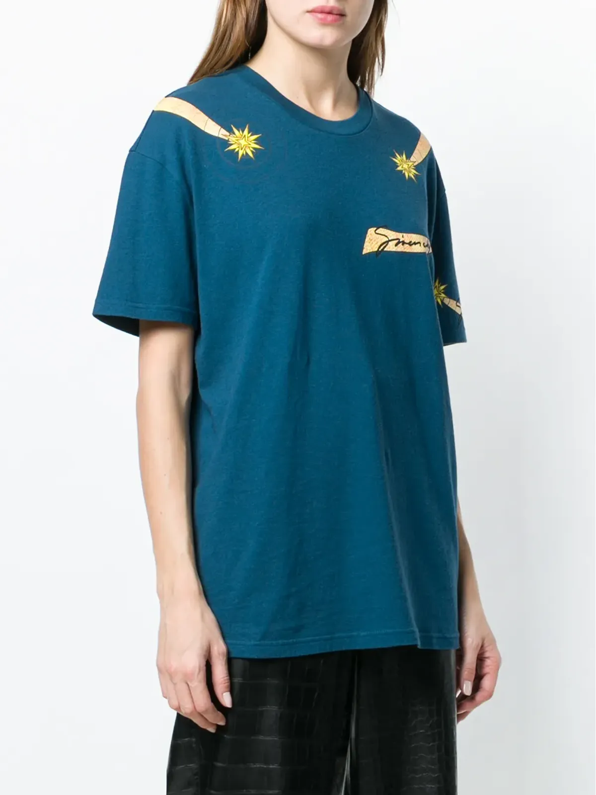 Givenchy 星柄プリントTシャツ（ブルー） - 画像3