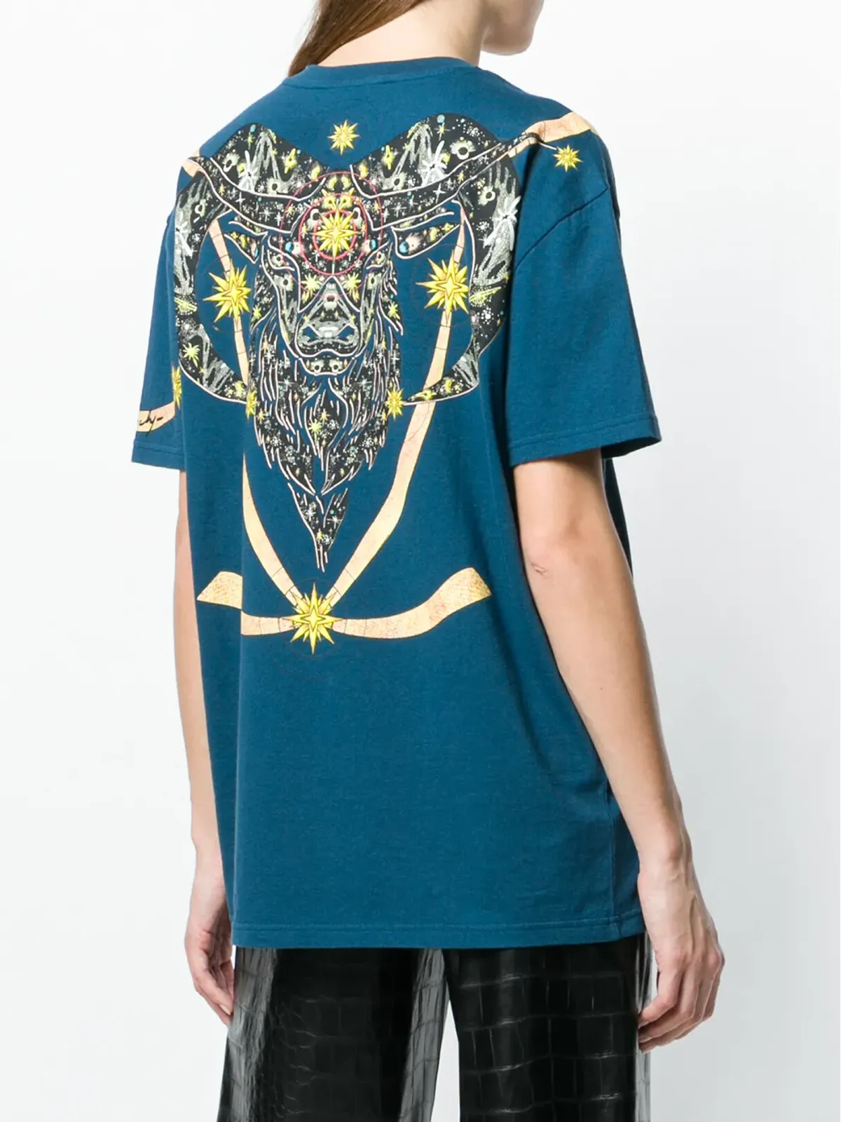 Givenchy 星柄プリントTシャツ（ブルー） - 画像4