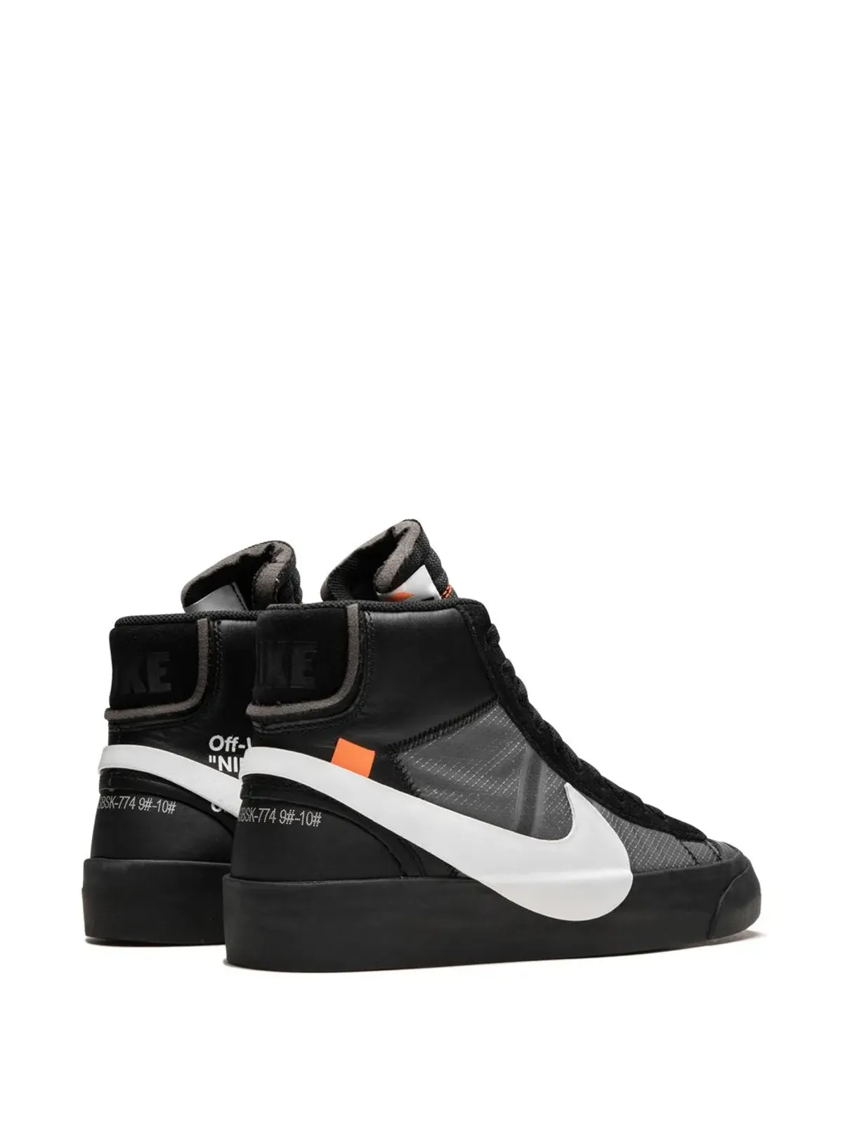 Nike X Off-White The 10: Blazer Mid Grim Reaper スニーカー ブラック - 画像3