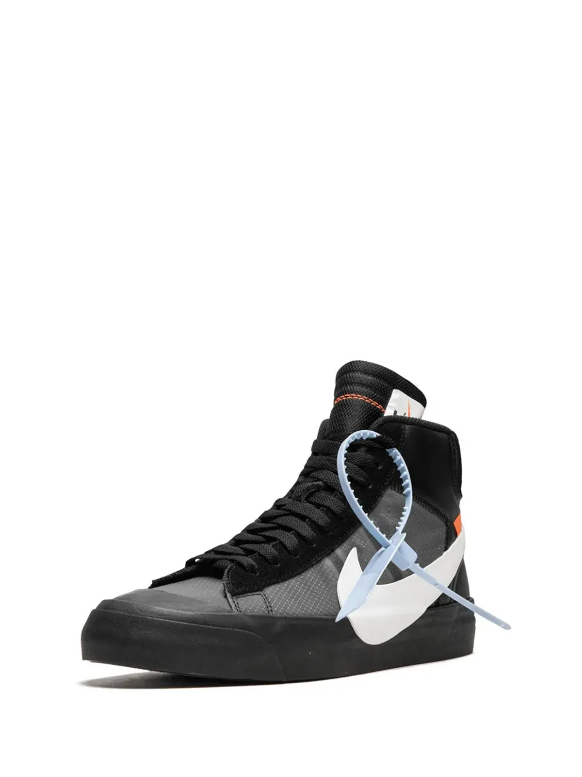 Nike X Off-White The 10: Blazer Mid Grim Reaper スニーカー ブラック - 画像4