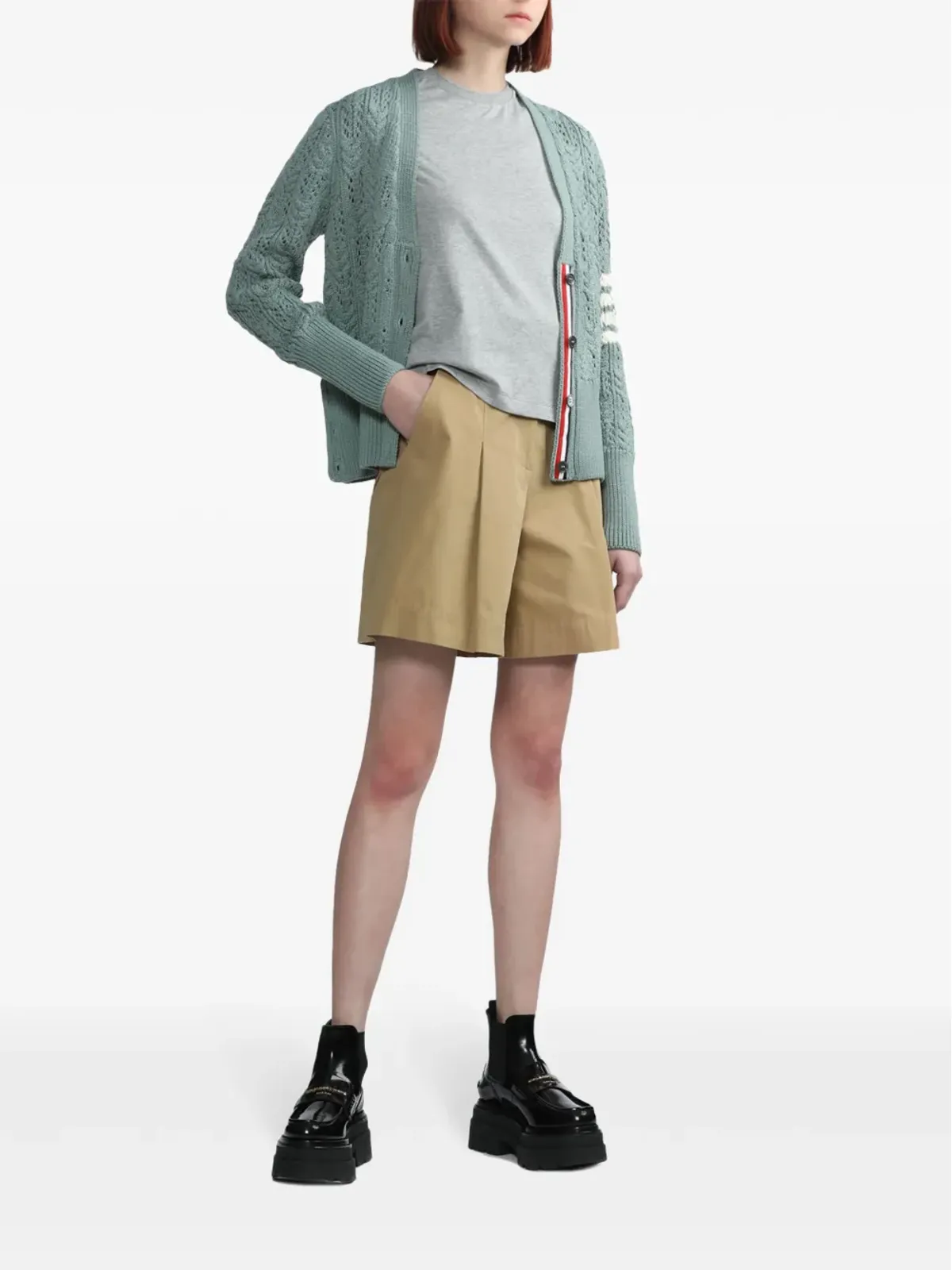 Thom Browne ロゴパッチ半袖Tシャツ - 画像2