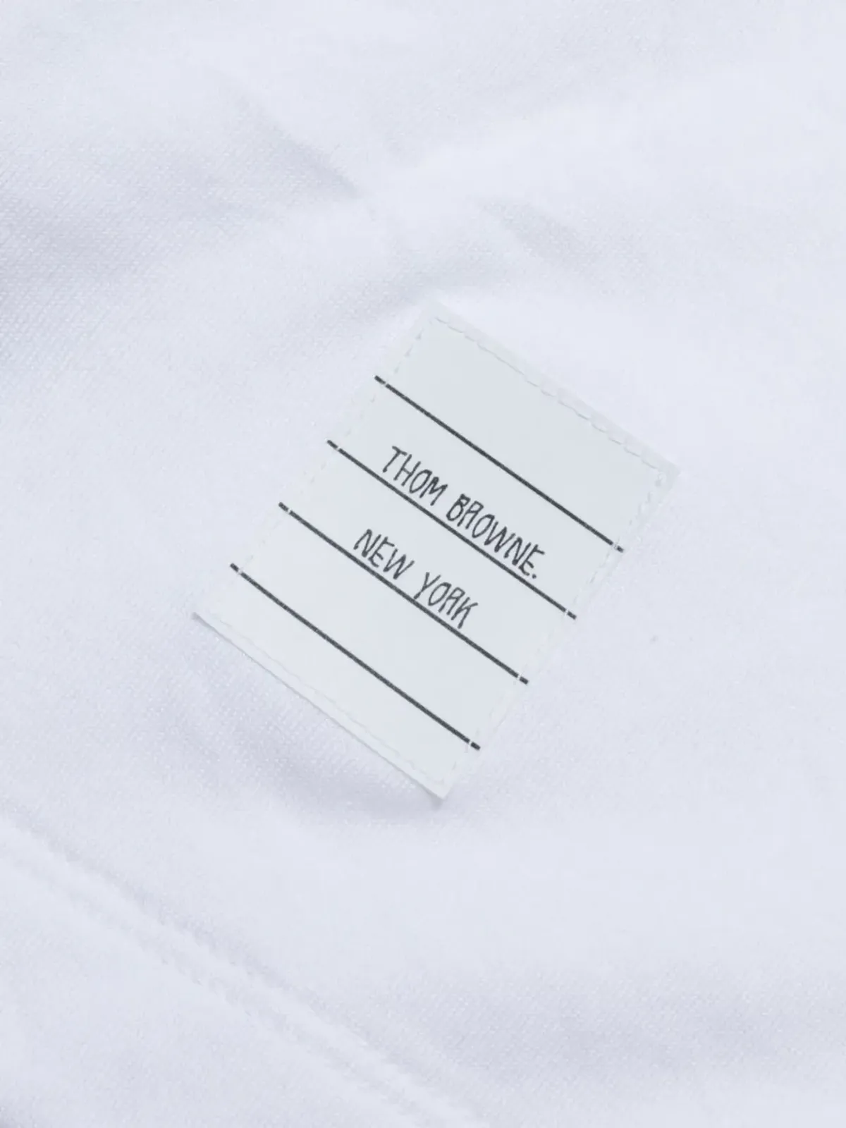 Thom Browne サイドスリット入りリラックスTシャツ（ホワイト） - 画像5