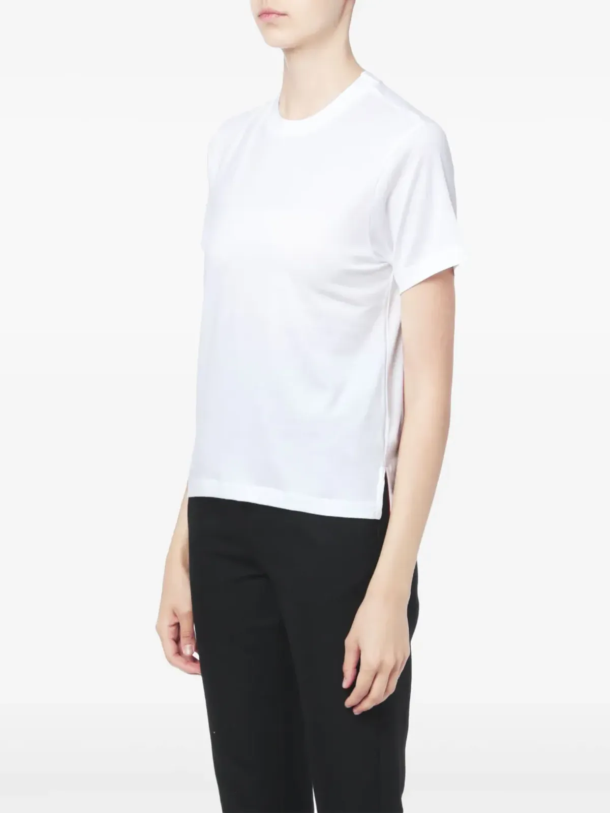 Thom Browne サイドスリット入りリラックスTシャツ（ホワイト） - 画像3