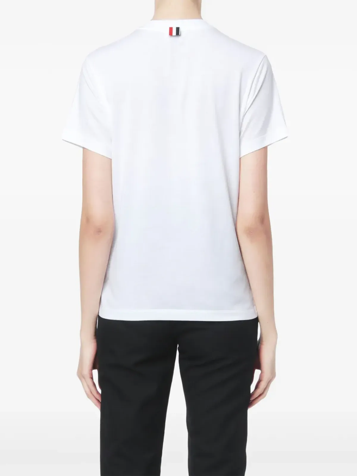 Thom Browne サイドスリット入りリラックスTシャツ（ホワイト） - 画像4