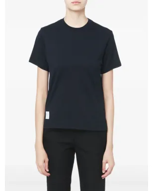Thom Browne スライドスリット入り リラックスネイビーTシャツ - サムネイル2